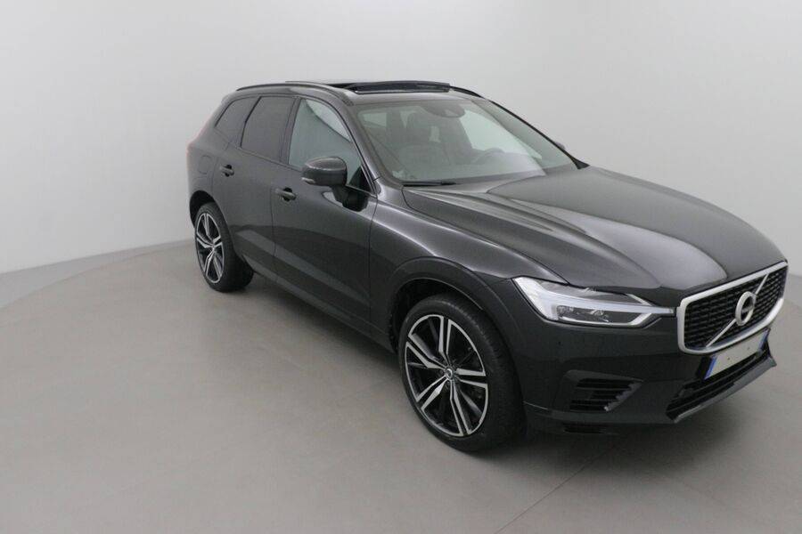 Volvo XC60 occasion noir hybride full option à vendre aux alentours de Lyon